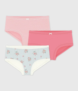 GIRL'S ORGANIC COTTON PANTIES - 3-PACK