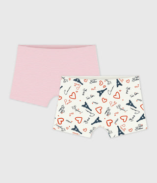 GIRL'S ORGANIC COTTON SHORTIES - 2-PACK