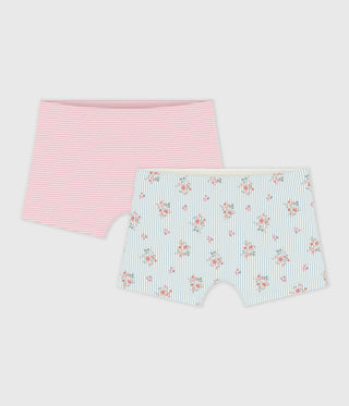 GIRL'S ORGANIC COTTON SHORTIES - 2-PACK