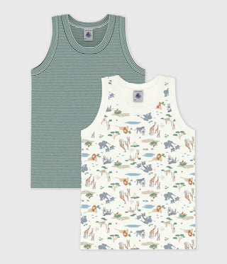 BOY'S ORGANIC COTTON SINGLETS - 2-PACK