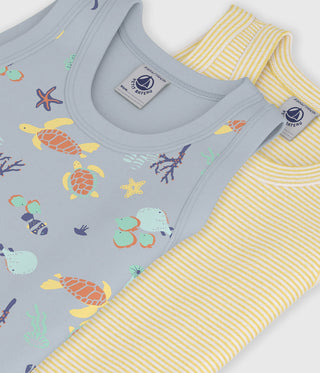 BOY'S ORGANIC COTTON SINGLETS - 2-PACK