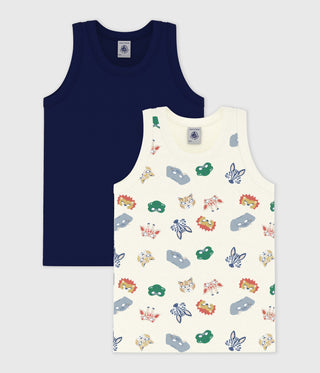 BOY'S ORGANIC COTTON SINGLETS - 2-PACK