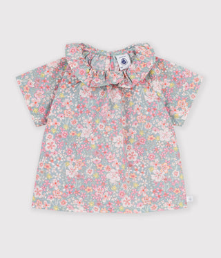 BABY GIRL'S COTTON BLOUSE IN FLORAL PRINT