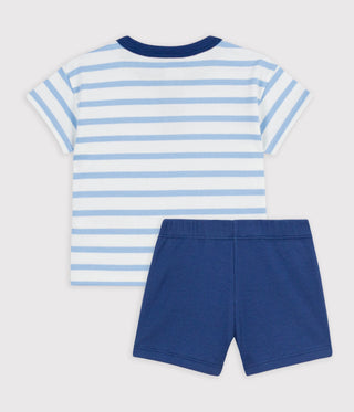 BABY BOY'S ORGANIC COTTON TOP AND SHORTS 2-PC GIFT SET