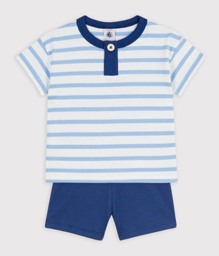 BABY BOY'S ORGANIC COTTON TOP AND SHORTS 2-PC GIFT SET