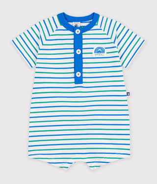 BABY BOY'S ORGANIC COTTON ROMPERS