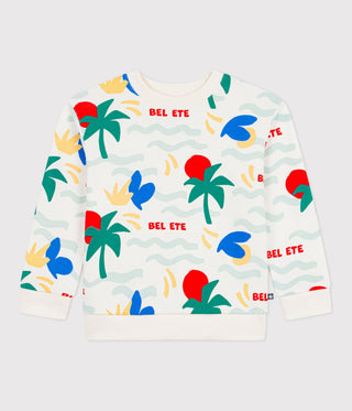 BOY'S PRINTED COTTON SWEATSHIRT