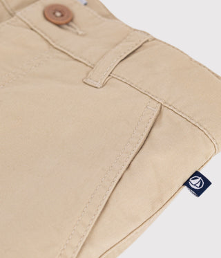 BOY'S ORGANIC COTTON TWILL BERMUDA SHORTS