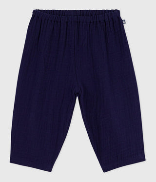 BABY BOY'S ORGANIC COTTON GAUZE PANTS