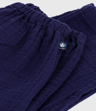 BABY BOY'S ORGANIC COTTON GAUZE PANTS