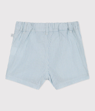 BABY BOY'S LIGHTWEIGHT ORGANIC COTTON SEERSUCKER SHORTS