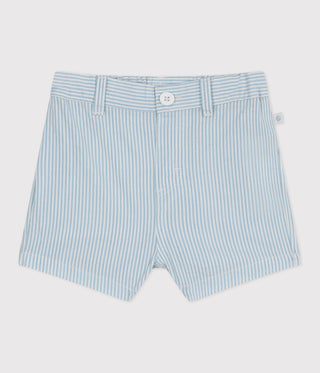 BABY BOY'S LIGHTWEIGHT ORGANIC COTTON SEERSUCKER SHORTS