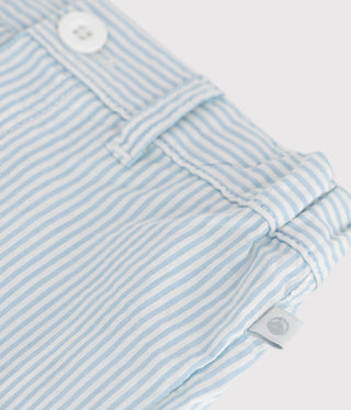 BABY BOY'S LIGHTWEIGHT ORGANIC COTTON SEERSUCKER SHORTS