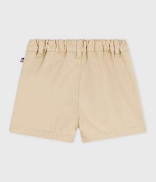 BABY BOY'S ORGANIC COTTON TWILL SHORTS