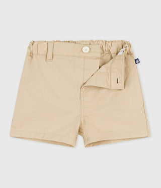 BABY BOY'S ORGANIC COTTON TWILL SHORTS