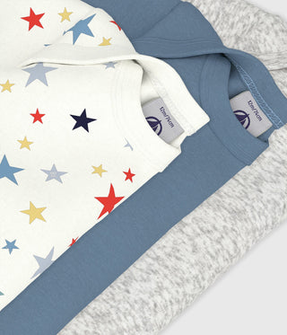 BABY BOY'S ORGANIC COTTON BODYSUIT - 3-PACK