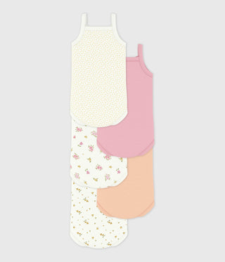 BABY GIRL'S ORGANIC COTTON WRAPOVER BODYSUIT - 5-PACK