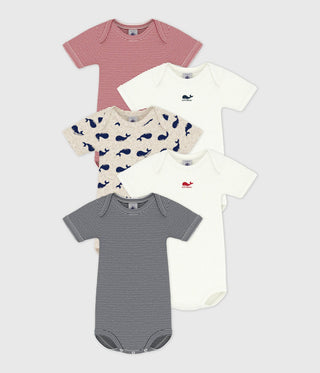 BABY BOY'S ORGANIC COTTON BODYSUIT - 5-PACK