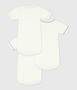 BABY UNISEX ORGANIC COTTON BODYSUIT - 3-PACK