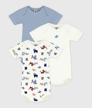BABY BOY'S ORGANIC COTTON BODYSUIT - 3-PACK