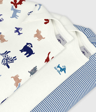 BABY BOY'S ORGANIC COTTON BODYSUIT - 3-PACK