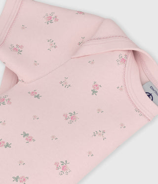 BABY GIRL'S ORGANIC COTTON BODYSUIT IN FLORAL PRINT