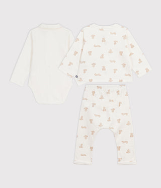 BABY UNISEX ORGANIC COTTON TOP, PANTS AND BODYSUIT 3-PC SET