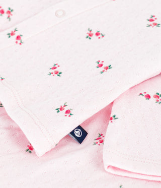 BABY GIRL'S ORGANIC COTTON TOP AND PANTS 2-PC SET