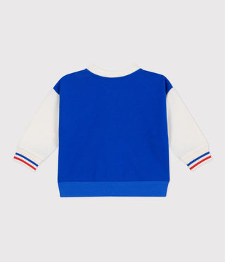 BABY BOY'S VARSITY-STYLE JACKET IN COLOURBLOCK COTTON