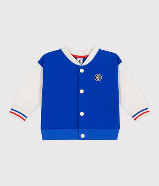 BABY BOY'S VARSITY-STYLE JACKET IN COLOURBLOCK COTTON