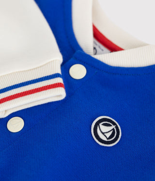 BABY BOY'S VARSITY-STYLE JACKET IN COLOURBLOCK COTTON