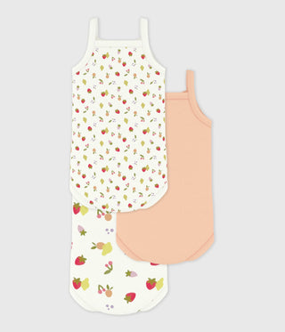 BABY GIRL'S ORGANIC COTTON BODYSUIT - 3-PACK
