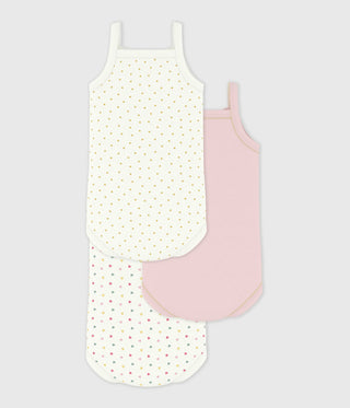 BABY GIRL'S ORGANIC COTTON BODYSUIT - 3-PACK