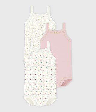 BABY GIRL'S ORGANIC COTTON BODYSUIT - 3-PACK