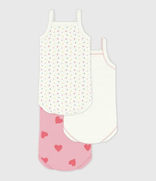 BABY GIRL'S ORGANIC COTTON BODYSUIT - 3-PACK