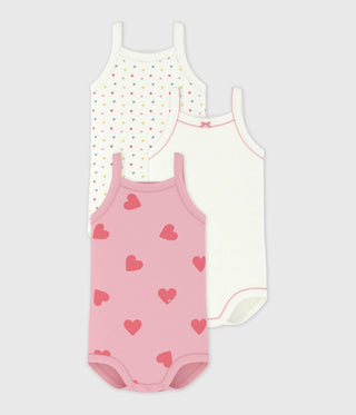 BABY GIRL'S ORGANIC COTTON BODYSUIT - 3-PACK