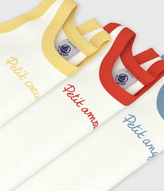 BABY BOY'S ORGANIC COTTON BODYSUIT - 3-PACK