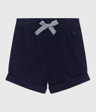 BABY BOY'S ORGANIC COTTON FLEECE SHORTS