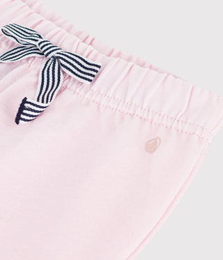 BABY GIRL'S ORGANIC COTTON FLEECE SHORTS