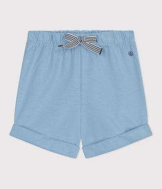 BABY BOY'S ORGANIC COTTON FLEECE SHORTS