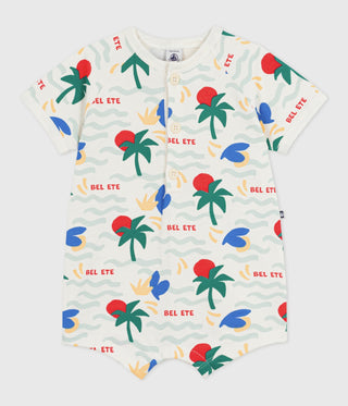 BABY BOY'S ORGANIC COTTON ROMPERS