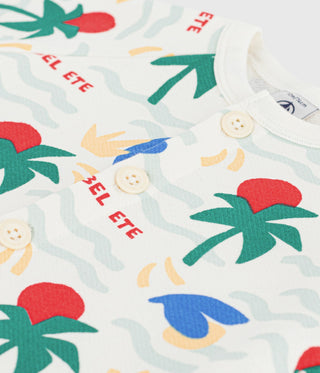 BABY BOY'S ORGANIC COTTON ROMPERS