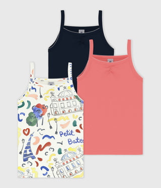[LIMITED EDITION] GIRL'S ORGANIC COTTON TANK TOPS IN OPERA DE PARIS PRINT