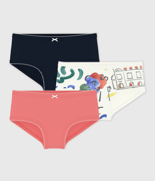 [LIMITED EDITION] GIRL'S ORGANIC COTTON PANTIES IN OPERA DE PARIS PRINT - 3-PACK