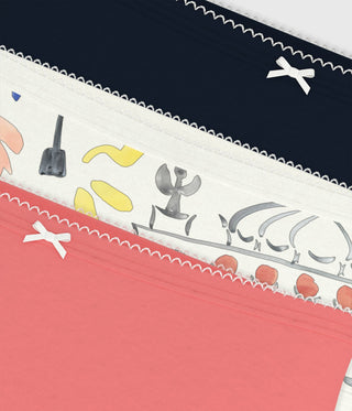 [LIMITED EDITION] GIRL'S ORGANIC COTTON PANTIES IN OPERA DE PARIS PRINT - 3-PACK