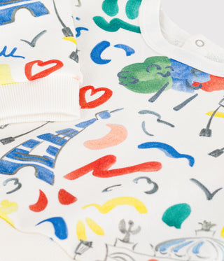 [LIMITED EDITION] BABY UNISEX COTTON SWEATSHIRT IN OPERA DE PARIS PRINT