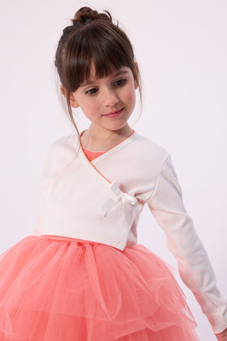 [LIMITED EDITION] GIRL'S BALLERINA COTTON CARDIGAN IN OPERA DE PARIS PRINT