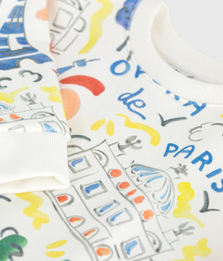 [LIMITED EDITION] BOY'S COTTON SWEATSHIRT IN OPERA DE PARIS PRINT