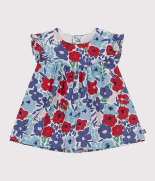 BABY GIRL'S COTTON BLOUSE IN FLORAL PRINT