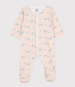 BABY UNISEX ORGANIC COTTON FOOTED SLEEPSUIT